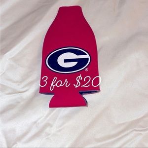 UGA Bottle neoprene zip up bottle koozie 3itemsfor$20